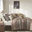 7 Piece Comforter For Queen Red - Geometric Comforter, , 100% Bed Beautiful Print, Machine Washable