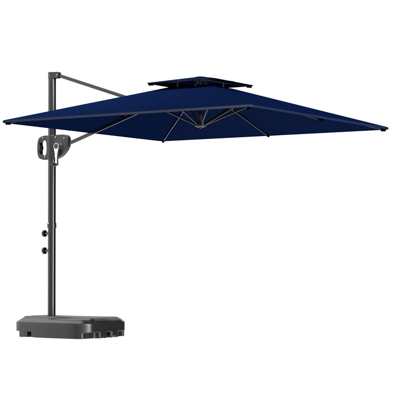 247cm Tilt Cantilever Parasol, Blue