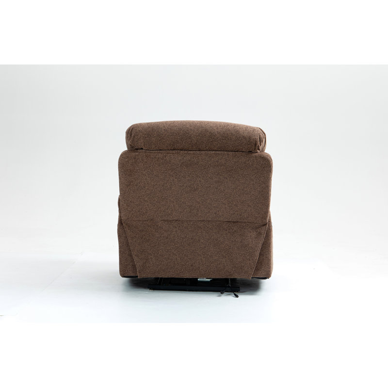 Electric Lift Chair, Flat High Density Foam Electric Sofa, With Heating And Massage Functions, Can Tilt To 180 Degrees, 2 Pocket Cup Holders, 2 Remote Control