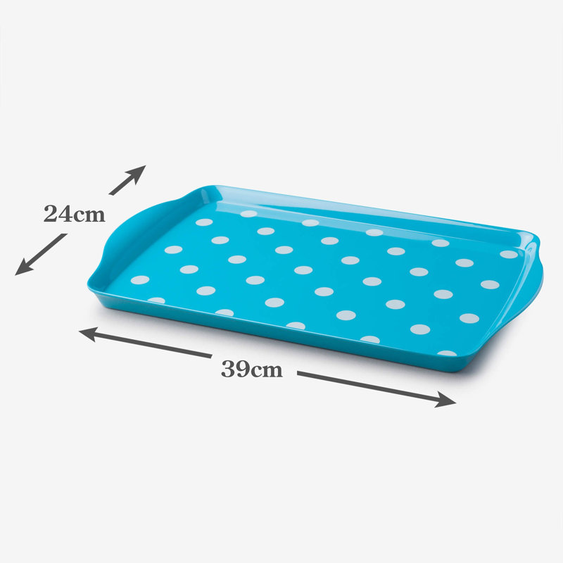 Zeal Melamine Tray, Aqua