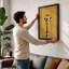 Giraffe Portrait Modern - Framed Print-1891516390-1891516386