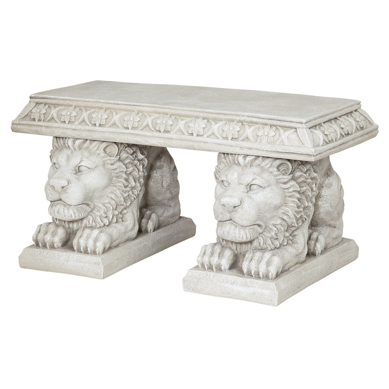 Banc d'extérieur en résine Grand Lion