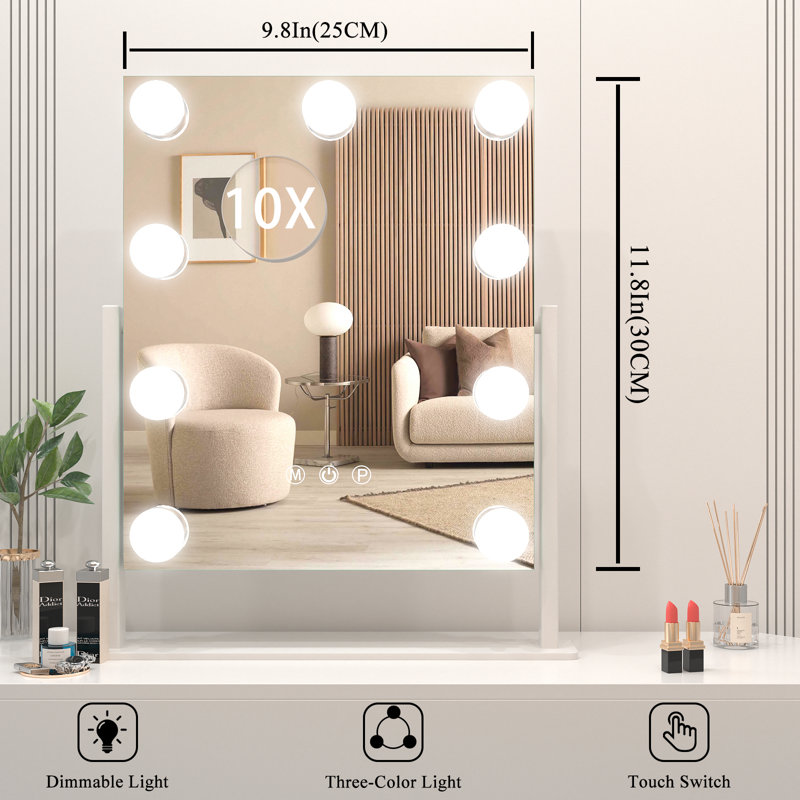 Miroir Demetriss, 11,8 po x 9,8 po