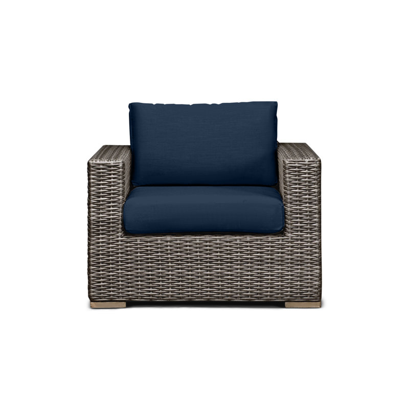 Dune Outdoor Lounge Chair, Spectrum Indigo Sunbrella®