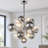 23.6" Modern Silver Bubble Molecular Chandelier