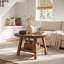 Table basse ronde en bois massif