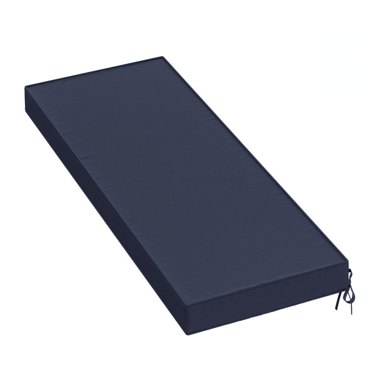 Outdoor Bench Cushion 45 X 18 X 3 Inch Indoor And Outdoor Seat Cushions, 45" W x 18" D, Navy Blue