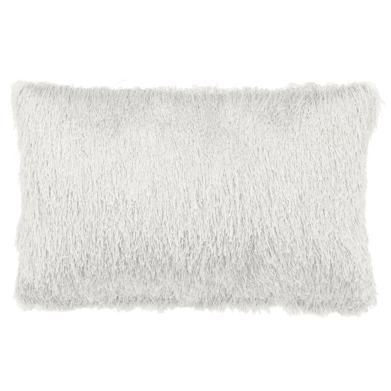  Indoor/Outdoor Throw Pillow, 12" x 20", White