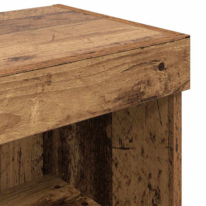 Unfinished TV Stand, Old Wood, 30cm H x 60cm L x 30cm W