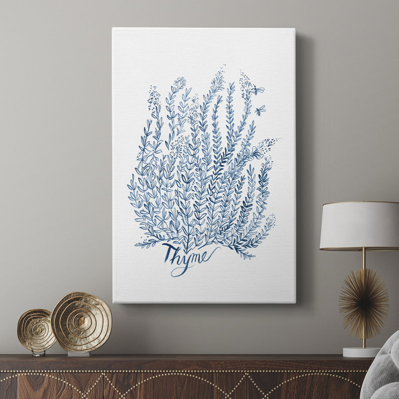 Summer Herb Garden Sketches IV - galerie sur mesure, H 27 po x l 18 po