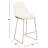Metzler Upholstered Counter Stool with Metal Frame-219570016-218648123