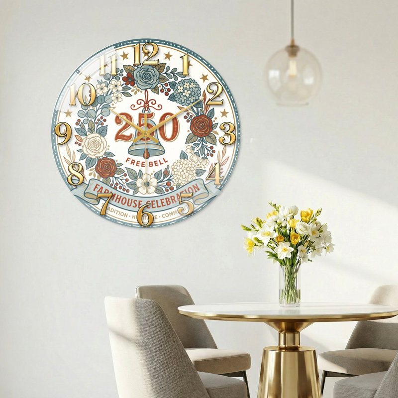 "Floral Bell USA 250th Anniversary Merchandise", 40 x 40 cm (15,7 x 15,7 pouces)
