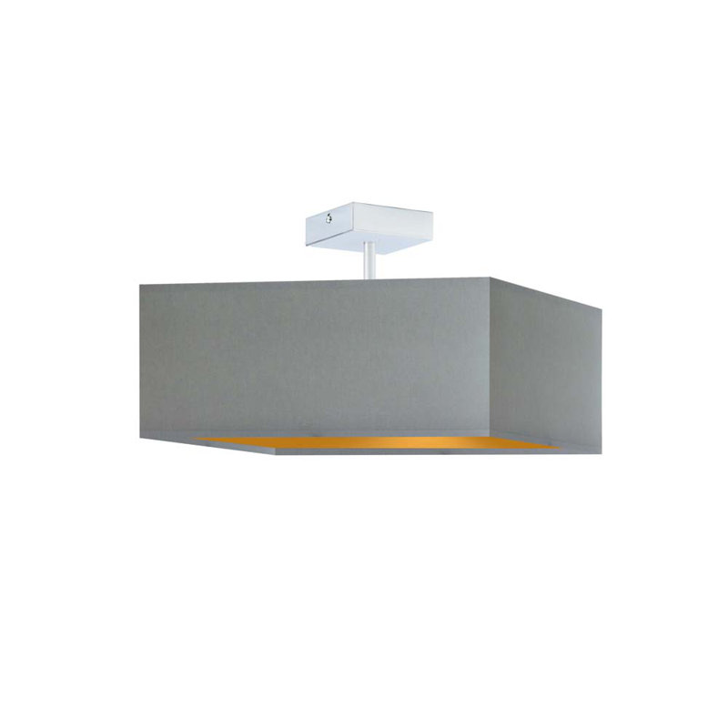 Maolis 3 - Light Square/Rectangle Pendant, Grey, Chrome