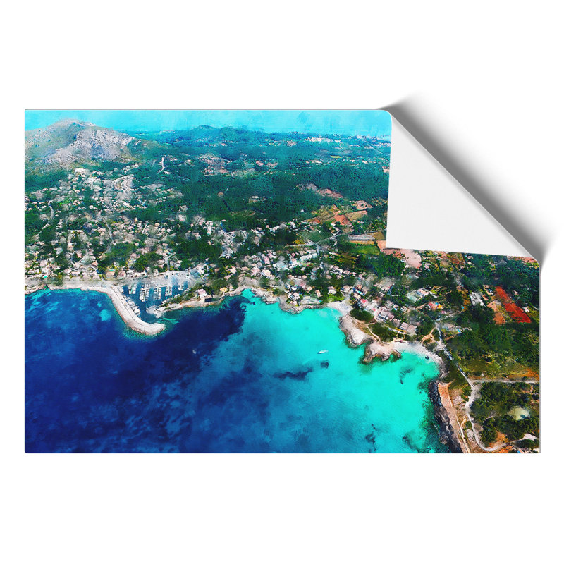 Over Mallorca In Spain - No Frame Print, 42cm H x 59cm W x 0.1cm D
