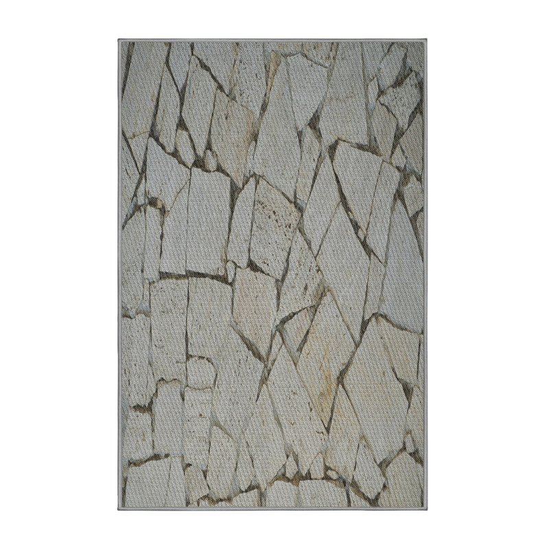 Tapis zone grise à motifs Audino, Rectangle 5 pi x 7 pi