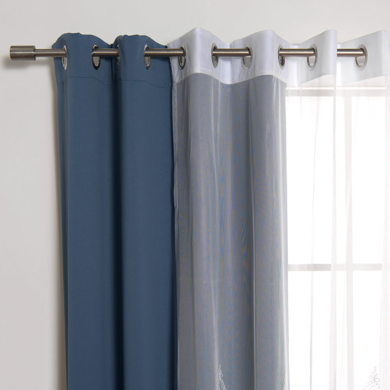 Portishead Room Darkening Curtain, 52" W x 96" L, Indigo