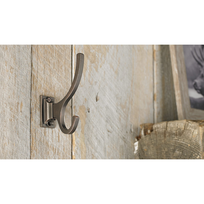 Transitional Metal Wall Hook, Brushed Oil-Rubbed Bronze