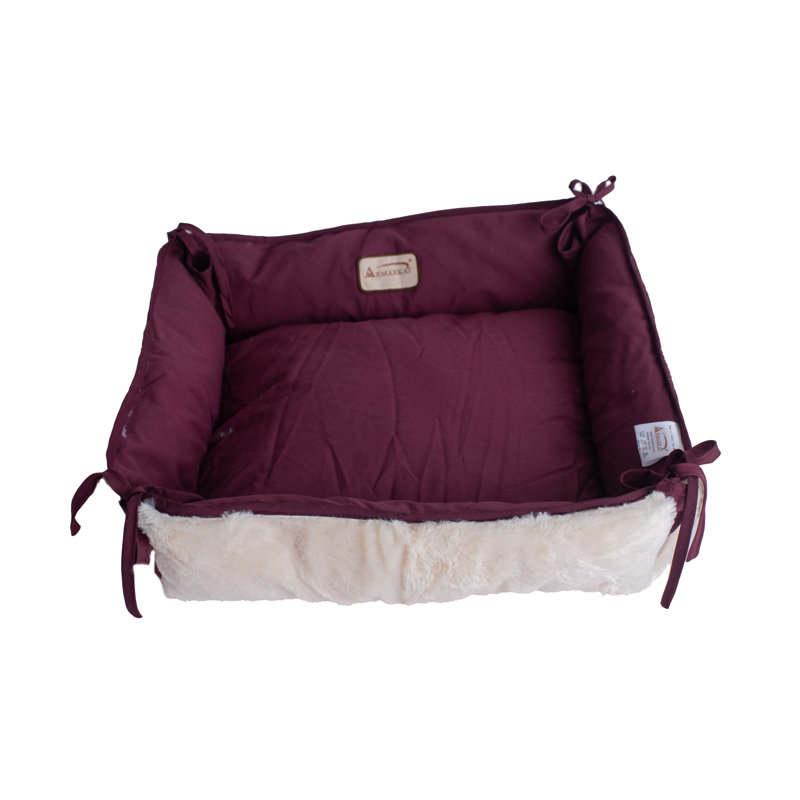 Canvas Bolster Pet Bed