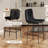 Bar Stools, 27.5" Mid Century Modern PU Leather Counter Height Stools, Upholstered Barstools With Metal Legs And Footrest, Armless Dining Chairs With Back For Kitchen Island-1880126160