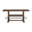 7PCS Table de salle à manger à hauteur de comptoir classique avec repose-pieds et tabourets en métal-482024334