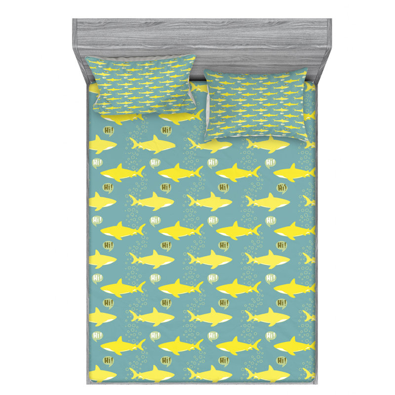 Microfiber Sheet Set, Queen Sheet Set with Fitted Sheet