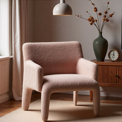 Comfortable Teddy Velvet Single Leisure Chair.