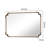 Genan Accent Scalloped Rectangle Wall Mirror Bathroom Decorative Mirror-1685138550-1685138559