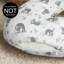Housse de coussin d'allaitement paresseux turquoise et gris par Sweet Jojo Designs