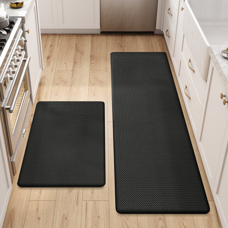 Dipson Anti-Fatigue Non-Skid Kitchen Mat, Black, Runner 44cm W x 150cm L/Runner 44cm W x 150cm L.