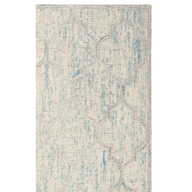 Swanner Hand Tufted Wool Geometric Rug