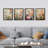 Birds On Flower Blossom Branches Vibrant Colorful Pictures Framed Wall Art 4 Pieces Paper Print-97770596-97770599