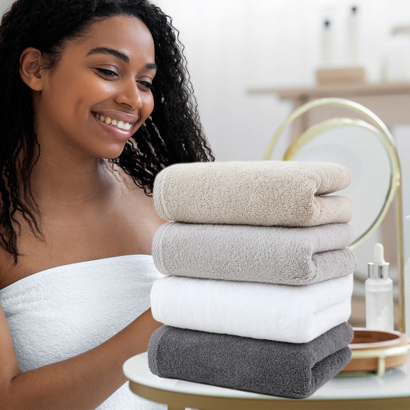Towels Soft Highly Absorbent Hotel Spa Bathroom Towel Collection for Bathroom Kitchen | 13.3x29 Inch | Set of 4, Set of 4