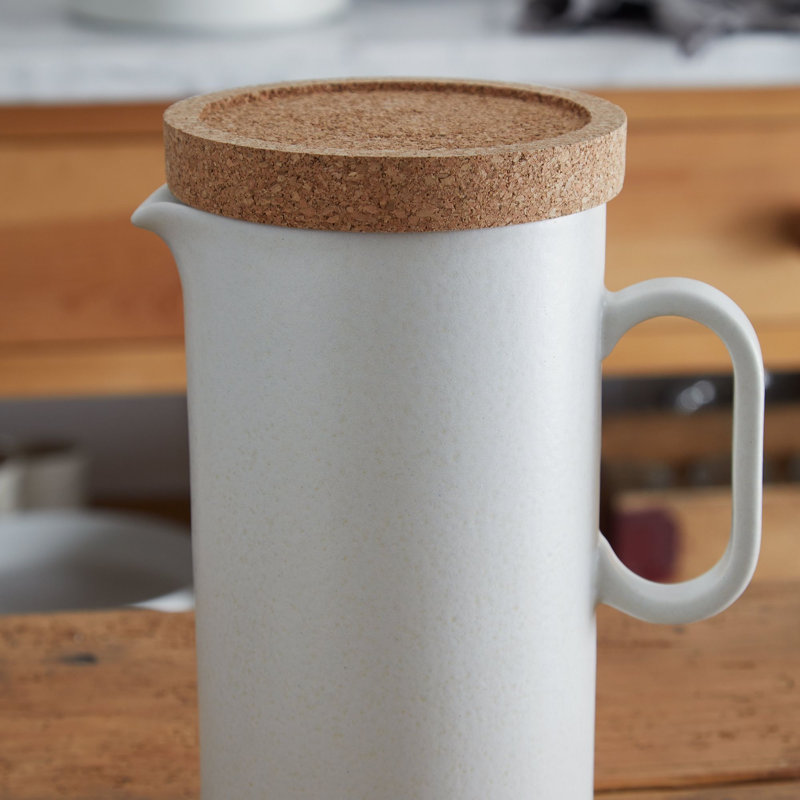 Redonda Stoneware Pitcher, White
