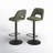 Bridgette 24"-32" Swivel 360° Upholstered Footrests Adjustable Height Bar Stool-1933994895