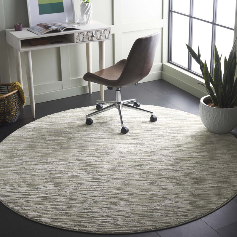 Abbottson Performance Abstract Rug, Round 6'7"