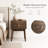 Medieval-Modern Style 2-Piece Bedside Table Set with Smooth Drawer Slides and Durable Metal Handles, Compact Multi-Functional Side Tables , Sturdy Construction with Ample Closed Storage Space