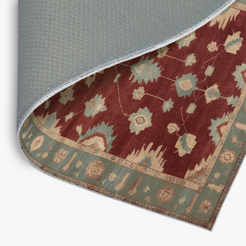 Tapis intérieur et extérieur brun Overdyed, Rectangle 4pi x 6 pi