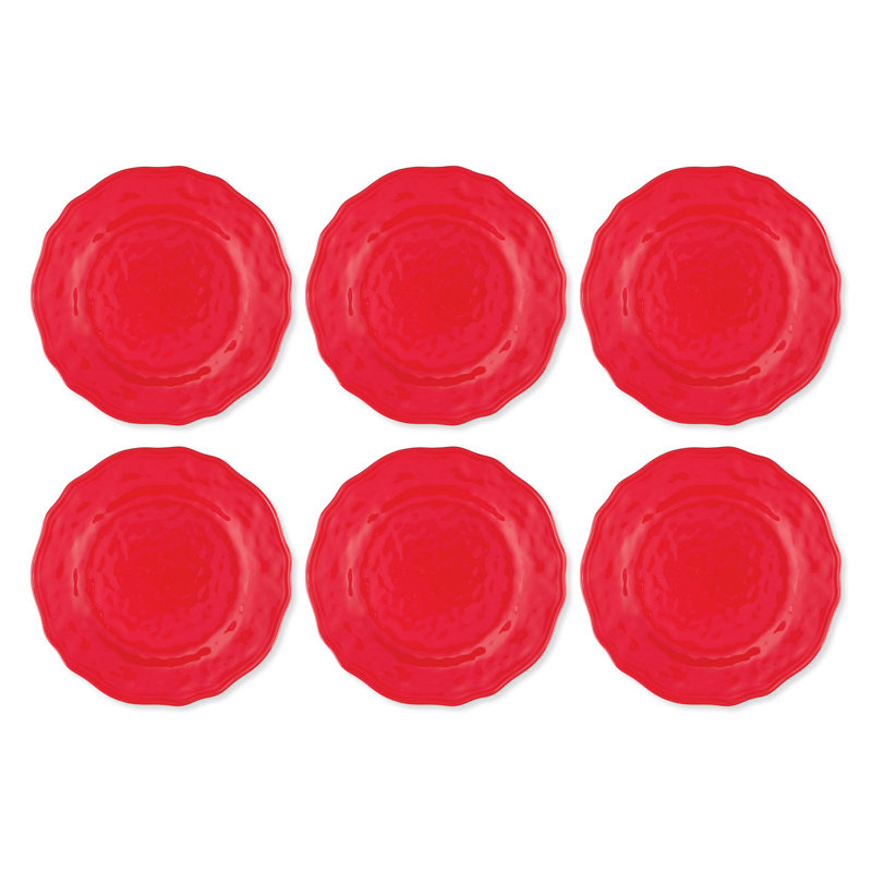 Holiday Red, 8.75" Melamine Plate S6