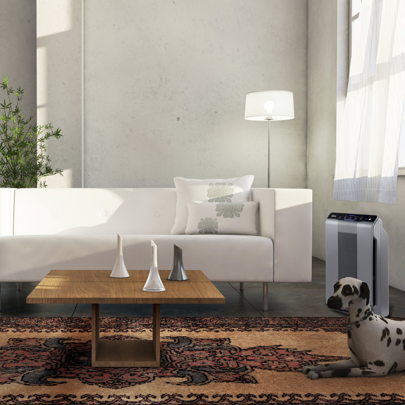 Winix Gray Tower Air Purifier with True HEPA and Carbon Filter