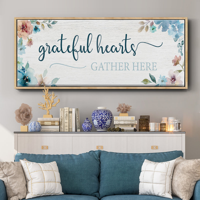 Grateful Hearts- Framed Canvas