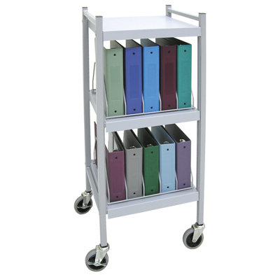 43.75'' H x 19'' W File Cart with Wheels