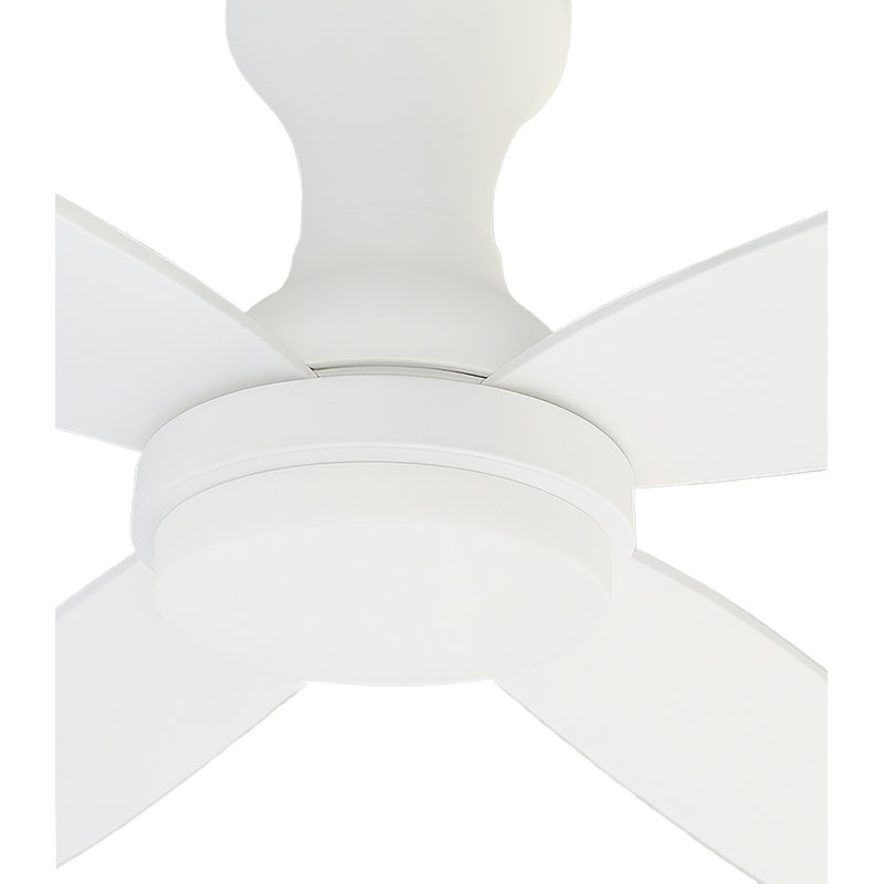 Banks - Ventilateur de plafond à DEL 3 pales 52 po - Finition blanche - Type de commande murale, Commande murale, Blanc