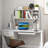 Tabletop Bookcase, Wooden Tabletop Bookcase With 4 Compartments And Open Back Compartment-996716366