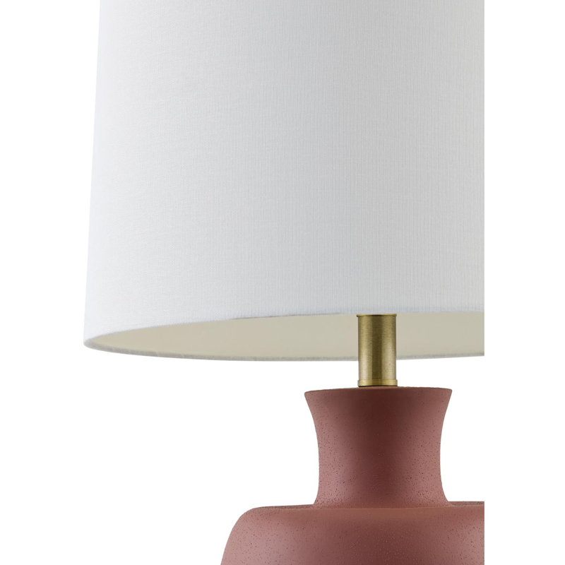 Lampe de table en résine Lobue, Rouge