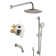 Calliope Retro Complete Shower System with Rough-in Valve