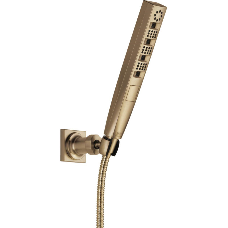 Tetra H2Okinetic Wall Mount Handheld Shower Head, 4-Setting Hand Shower, Hand Held Shower with Hose