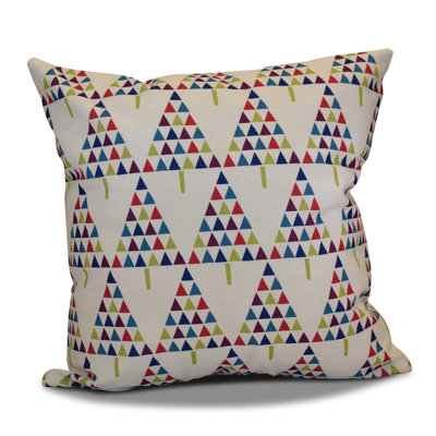 Housse et insert de coussin carré Jump for Joy Christmas Triangle Trees