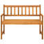 vidaXL Garden Bench Natural Solid Acacia Wood Seating Outdoor Patio Furniture