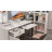 L-Shaped Solid + Manufactured Wood Reception Desk