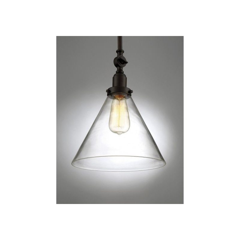 Luminaire suspendu 1 lumière Savra House Drake en bronze anglais, Bronze